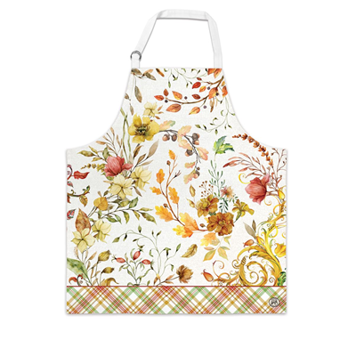 Michel Design Works Kitchen Apron - Fall Leaves & Flowers