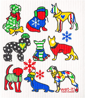 Swedish Treasures Wet-It Swedish Dishcloths - Cold Dogs 