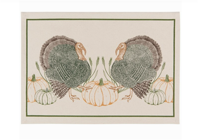 Thanksgiving Printed Placemat -  Cornucopia