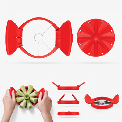 Dreamfarm Flapple Fold Flat Apple Slicer - Red