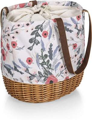 Picnic Time Coronado Basket Tote - Floral