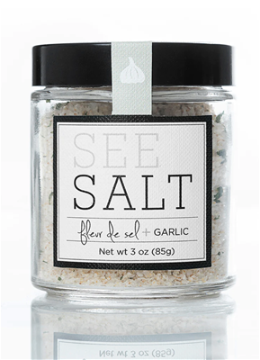 See Salt Fleur de Sel + Roasted Garlic