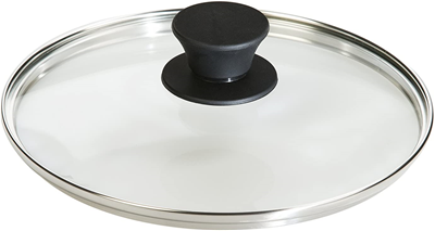 Lodge 8-Inch Round Tempered Glass Lid with Silicone Knob 