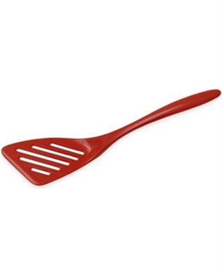 Gourmac Melamine 12" Slotted Turner - Red 