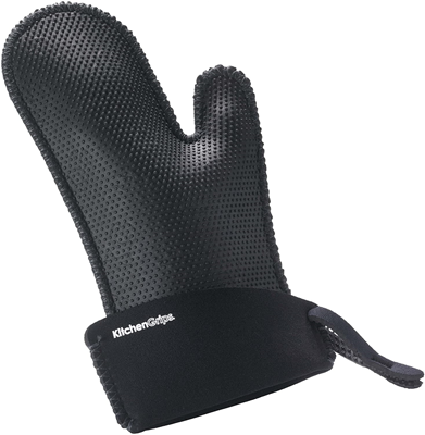 Kitchen Grips Small Oven Mitt - Black/Black   