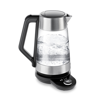 OXO Glass Adjustable Temperature Electric Kettle - Stainless Steel   
