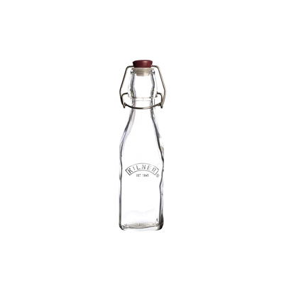 Kilner Square Clip Top Bottle, 9-Fl Oz 