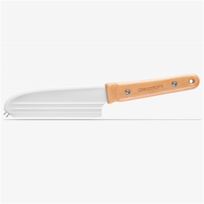 Dreamfarm Knibble Nonstick Cheese Knife & Fork - Beechwood