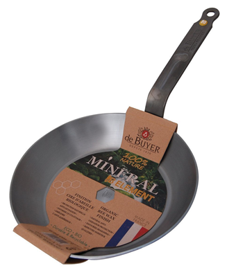 de Buyer 8" Mineral B Element Round Carbon Steel Fry Pan