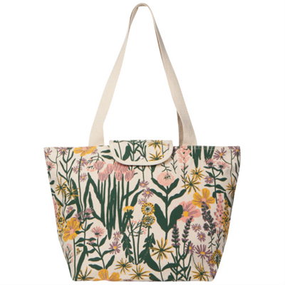 Now Designs Bees & Blooms Fold-Up Fresh Tote 