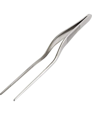 HIC Stainless Steel Offset Plating Tong / Tweezers