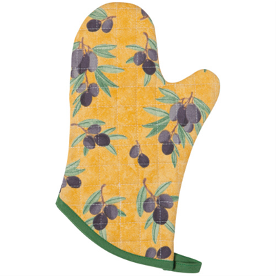Now Designs Oven Mitt - Yellow Olives 