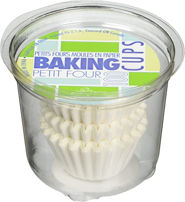 Fox Run Petit Four Baking Cups - White