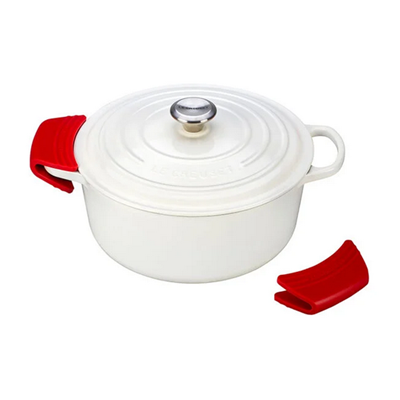 Le Creuset Silicone Handle Grips Set - Cerise