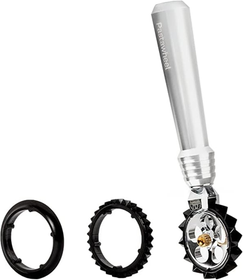Marcato Atlas Pasta Wheel Cutter Crimper - Silver 