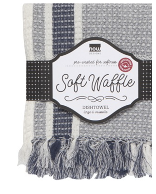 now designs Soft Waffle Indigo Kitchen Towel