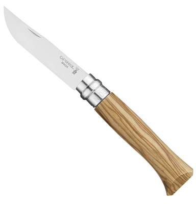 Opinel No.8 Stainless Steel Knife - Oak