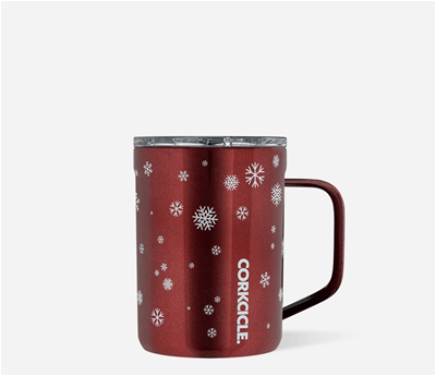 Corkcicle Mug - Snowfall Red