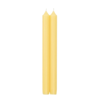 Caspari Straight Taper 10" Candles - Yellow