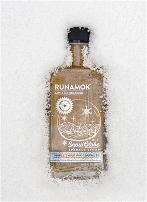 Runamok Snow Globe Sparkle Maple Syrup