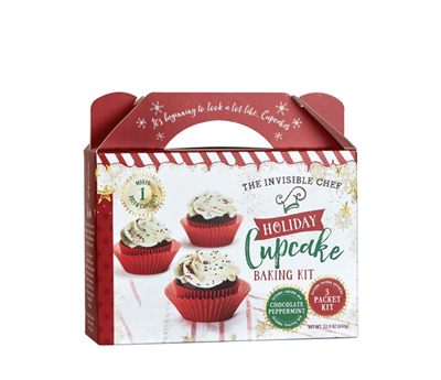 Invisible Chef Chocolate Peppermint Cupcake & Frosting Kit