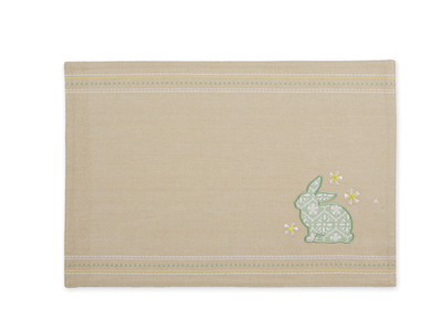 DII Garden Bunny Embellished Placemat