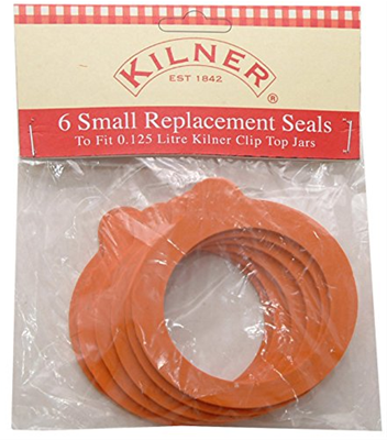 Kilner Replacement Rubber Seals for 4-Fl Oz Jars, Pack of 6