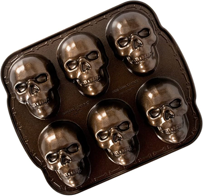 Nordic Ware Haunted Skull Cakelet Pan 