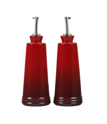 Le Creuset Signature Oil and Vinegar Set - Cerise 