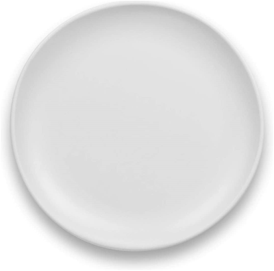 TarHong Melamine Matte Craft Coupe Side / Salad Plate - White 