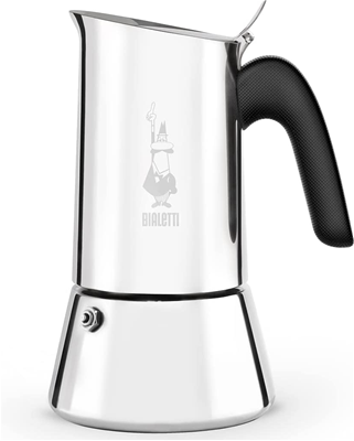 Bialetti Venus 4 Cup Stainless Steel Stove Top Coffee Maker - Induction 