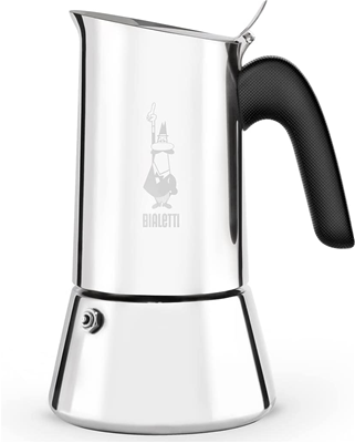 Bialetti Venus 6 Cup Stainless Steel Stove Top Coffee Maker - Induction