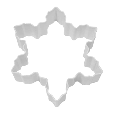 Snowflake Cookie Cutter - Large White